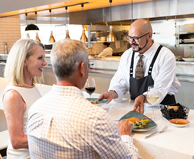 couple dining